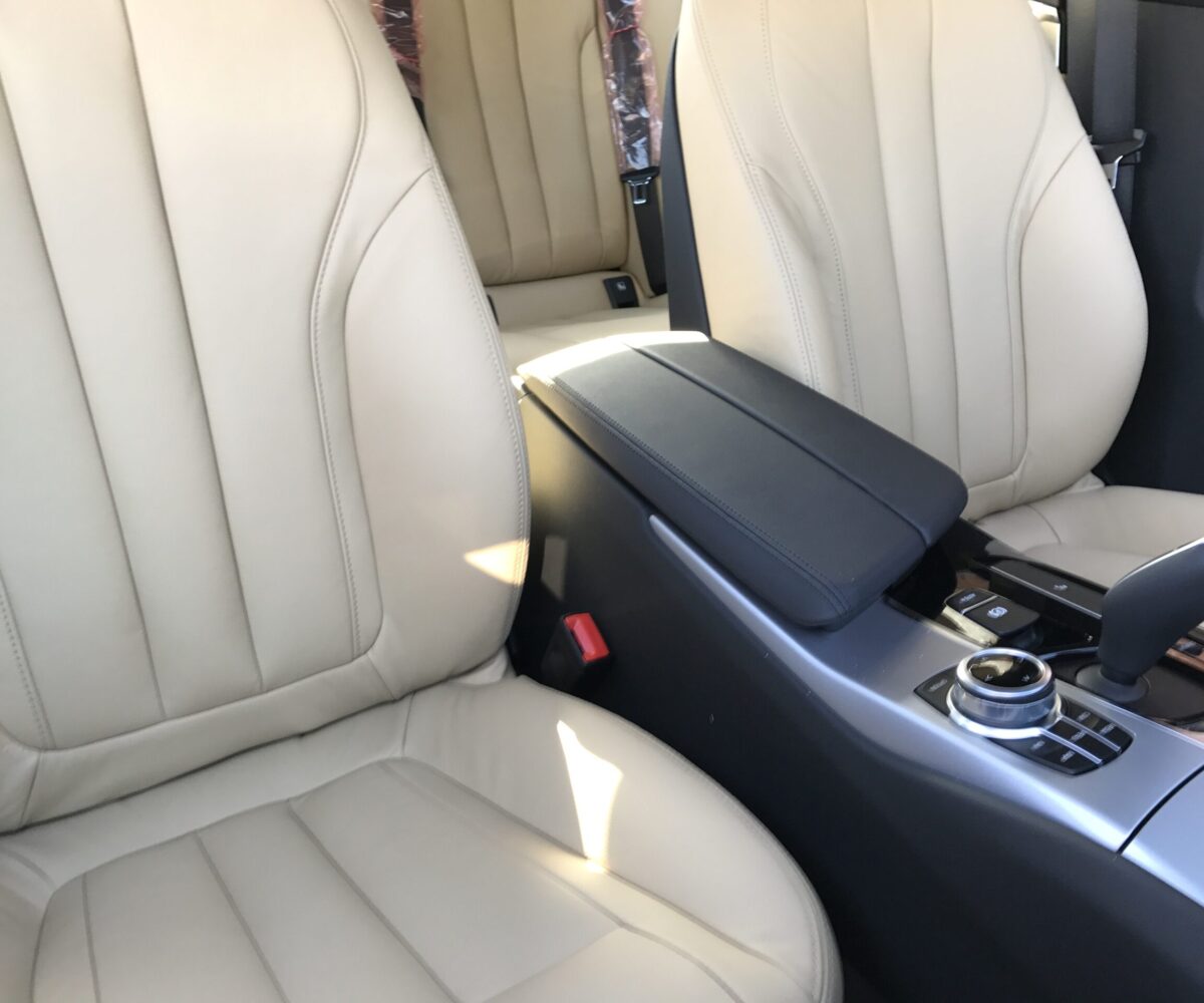 BMW 5 beige læder(3)