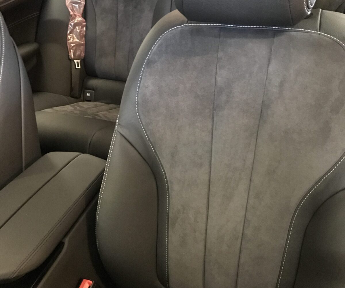 BMW 5 sort læder grå alcantara-2