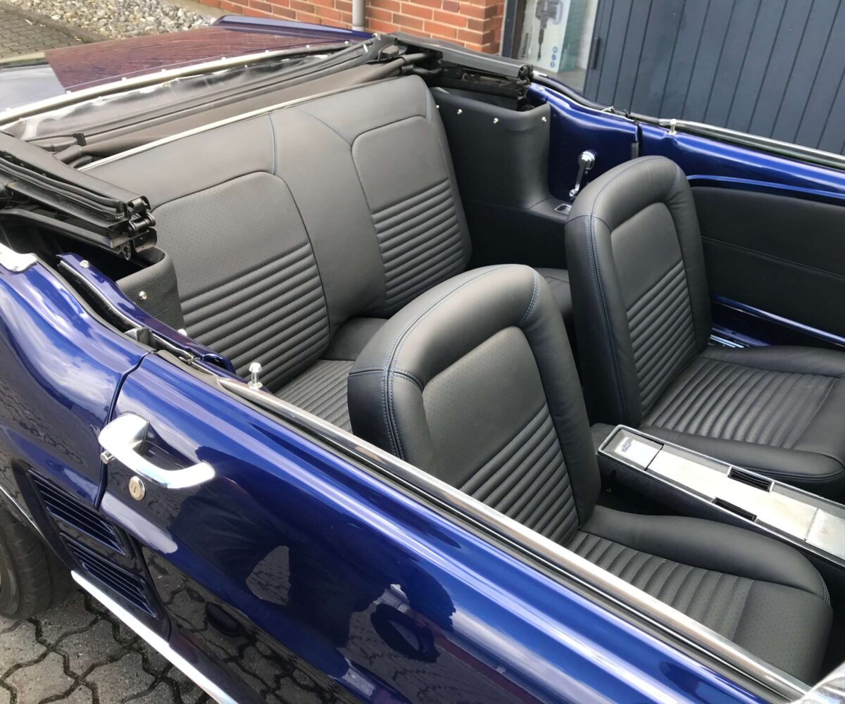 Oldtimer sortlæder_blåSyn_perforated